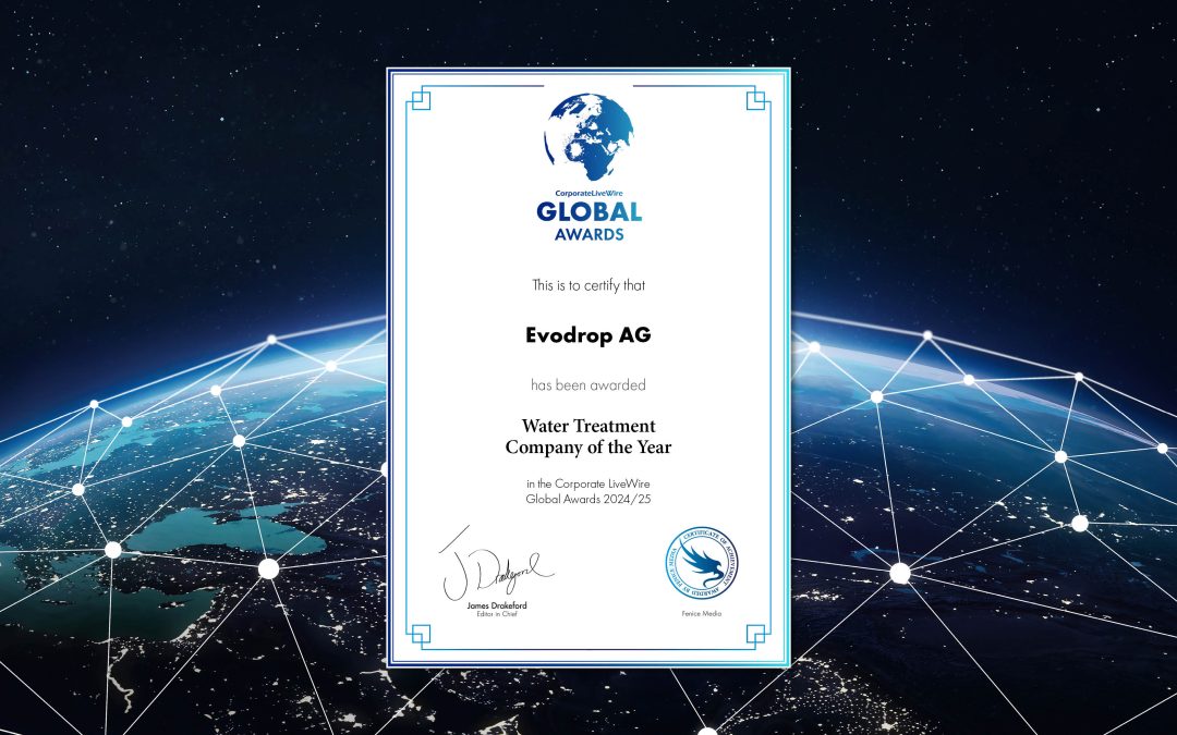 Evodrop wins the Corporate LiveWire Global Award